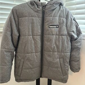 Kids Timberland Gray Puffer Jacket
